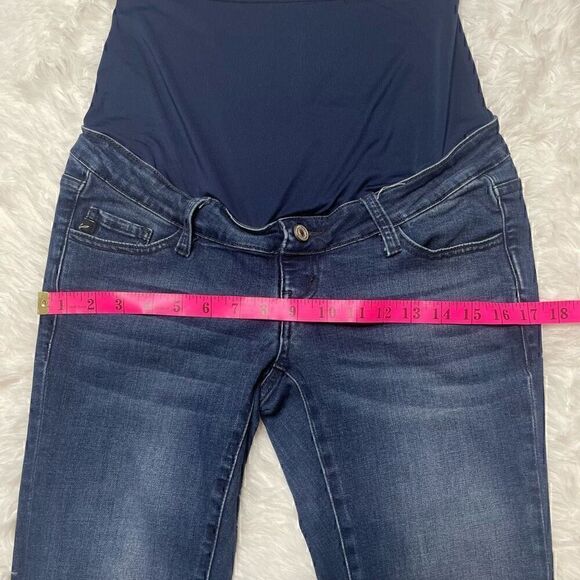 Kancan Maternity Jeans Womens Size 7 / 27 Skinny Stretch Full Panel Belly - Picture 3 of 14